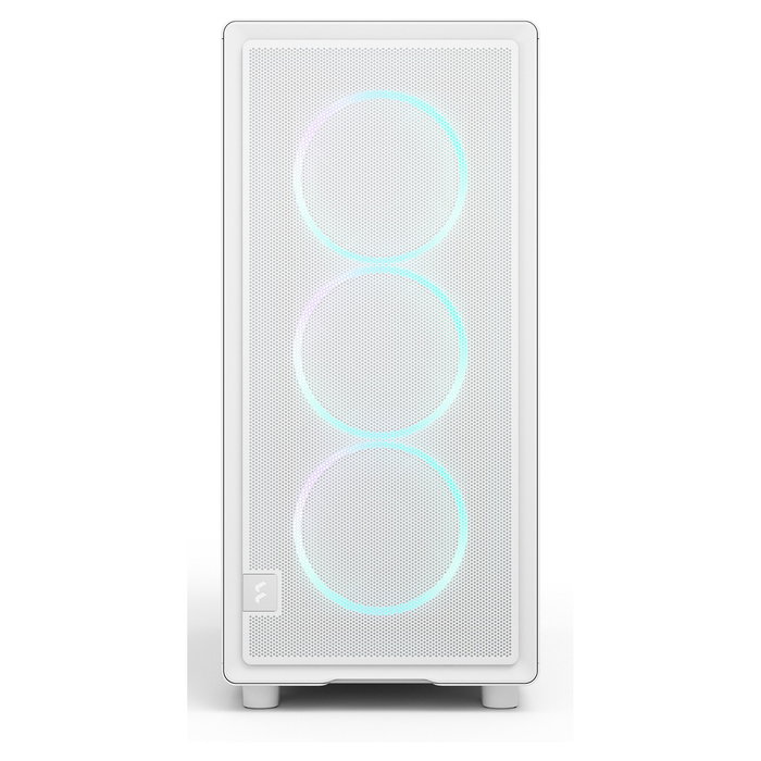 Fractal Design Epoch Torre PC Midi-Tower Blanco RGB con Panel de Vidrio Templado - Compatible con ATX, micro-ATX, Mini-ITX, Ventana Lateral, Gestión de Cables