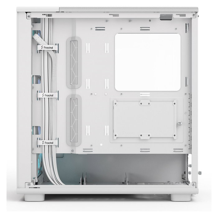 Fractal Design Epoch Torre PC Midi-Tower Blanco RGB con Panel de Vidrio Templado - Compatible con ATX, micro-ATX, Mini-ITX, Ventana Lateral, Gestión de Cables