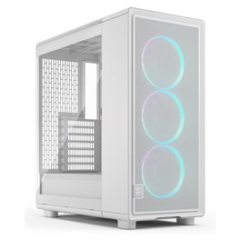 Fractal Design Epoch TG Blanco Torre Media Gaming RGB ATX con Panel de Vidrio Templado y Ventiladores 3x120mm