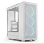 Fractal Design Epoch Torre PC Midi-Tower Blanco RGB con Panel de Vidrio Templado - Compatible con ATX, micro-ATX, Mini-ITX, Ventana Lateral, Gestión de Cables
