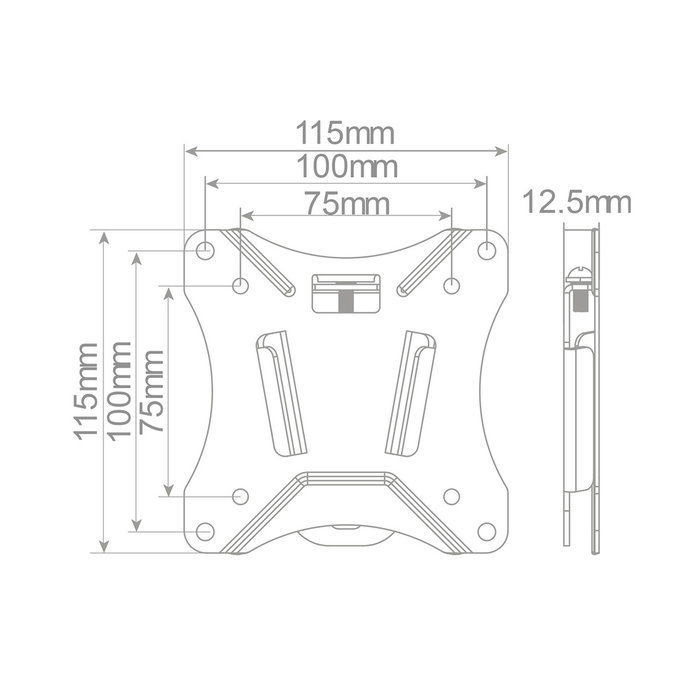 Holmios Soporte de TV fijo 13 pulg.