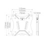Holmios Soporte de TV fijo 13 pulg.