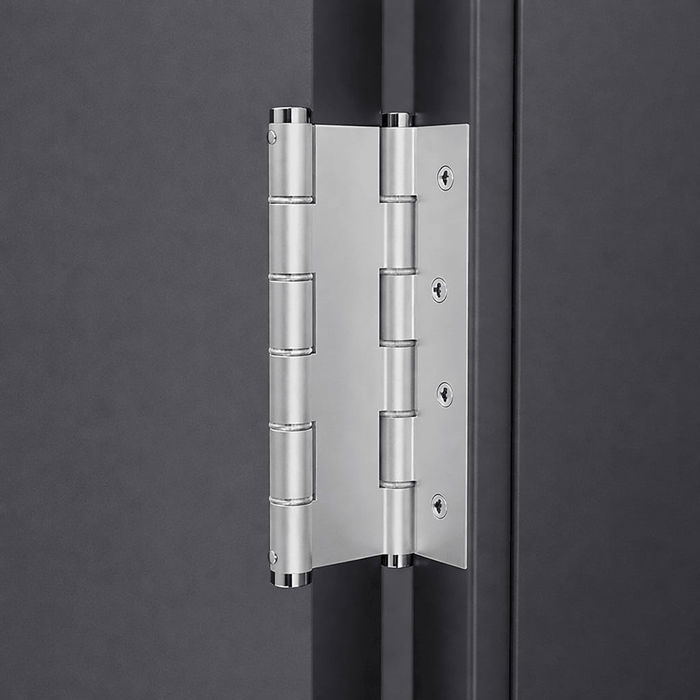 Herrajes ALK Bisagra Doble Acción U5914 para Puertas Vaivén/Batientes, Apertura 2 Lados, Cierre Automático, Aluminio, Plata, 180x133x4 mm