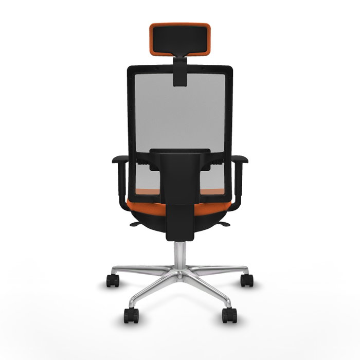 PIQUERAS Y CRESPO Silla de oficina Horna con mecanismo Sincro Naranja y Gris PIQUERAS Y CRESPO Silla de oficina Horna con mecanismo Sincro Naranja y Gris