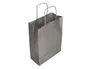 Q-connect Bolsa Kraft Plata con Asas Retorcidas 240x100x310 mm