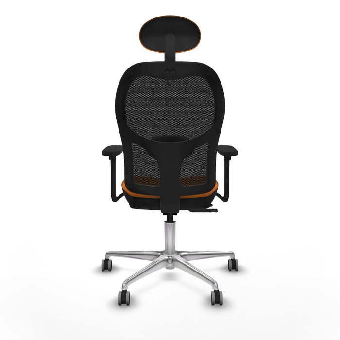 PIQUERAS Y CRESPO Silla de oficina Jorquera Naranja y Negro con mecanismo Sincro/Traslack PIQUERAS Y CRESPO Silla de oficina Jorquera Naranja y Negro con mecanismo Sincro/Traslack