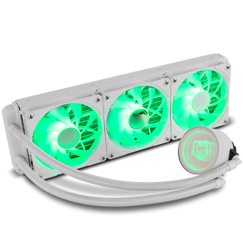 NOX NXHUMMERM360ARGBW Refrigeración Líquida Todo en Uno Blanco ARGB 3x12cm