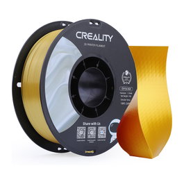 Creality CR-Silk PLA Filamento 3D 1.75mm Oro 1kg - Filamento para Impresora 3D Alta Resistencia 35000 kPa, Compatible FDM