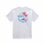 Camiseta de Manga Corta Hombre Vans Classic Mini Dual Palm Blanco