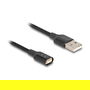 Delock 88167 Cable de Carga Magnético USB 2.0 Tipo-A Negro 1 m - Interfaz Magnética para Conector Fácil