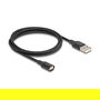 Delock 88167 Cable de Carga Magnético USB 2.0 Tipo-A Negro 1 m - Interfaz Magnética para Conector Fácil