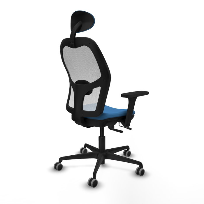 PIQUERAS Y CRESPO Silla de oficina Jorquera con mecanismo Sincro/Traslack, Azul claro y Blanco PIQUERAS Y CRESPO Silla de oficina Jorquera con mecanismo Sincro/Traslack, Azul claro y Blanco