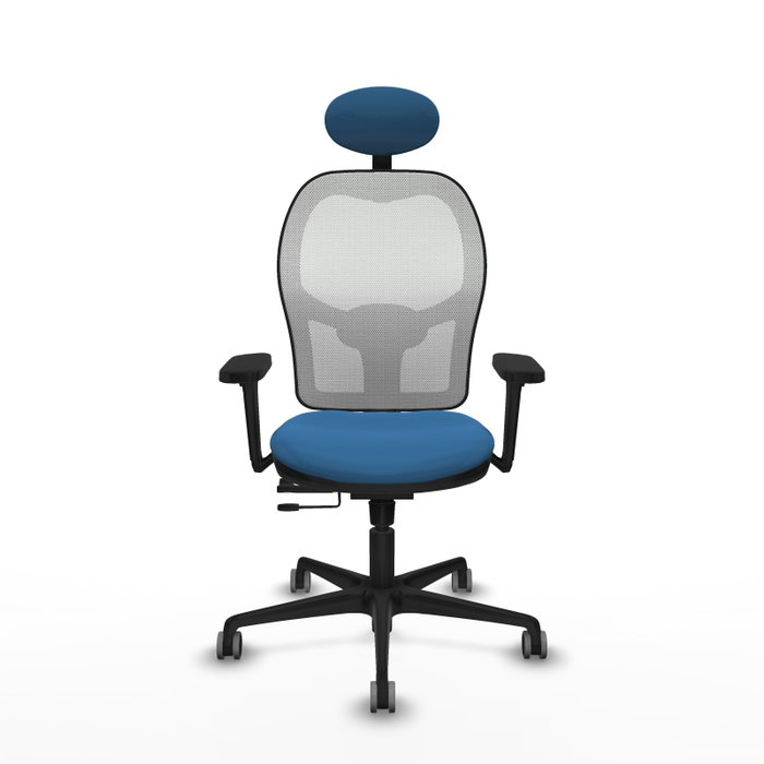 PIQUERAS Y CRESPO Silla de oficina Jorquera con mecanismo Sincro/Traslack, Azul claro y Blanco PIQUERAS Y CRESPO Silla de oficina Jorquera con mecanismo Sincro/Traslack, Azul claro y Blanco