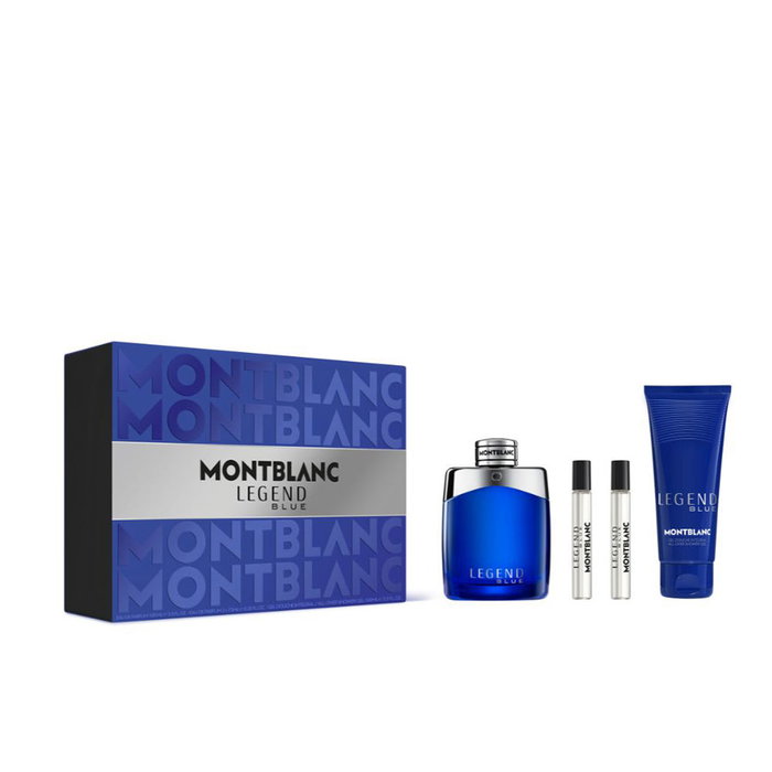 Montblanc Legend Blue Eau de Parfum Estuche 4 piezas - EDP 100 ml + 2 x 7.5 ml + Gel de Ducha 100 ml Montblanc Legend Blue Eau de Parfum Estuche 4 piezas - EDP 100 ml + 2 x 7.5 ml + Gel de Ducha 100 ml