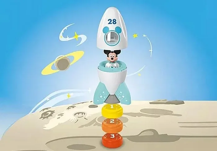 Playmobil Junior Mickey astronauta con su cohete Disney, 5 piezas, 71771 Playmobil Junior Mickey astronauta con su cohete Disney, 5 piezas, 71771