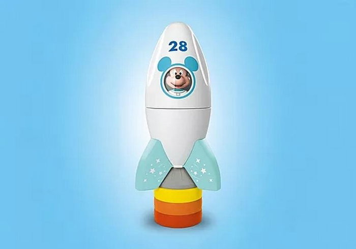 Playmobil Junior Mickey astronauta con su cohete Disney, 5 piezas, 71771 Playmobil Junior Mickey astronauta con su cohete Disney, 5 piezas, 71771