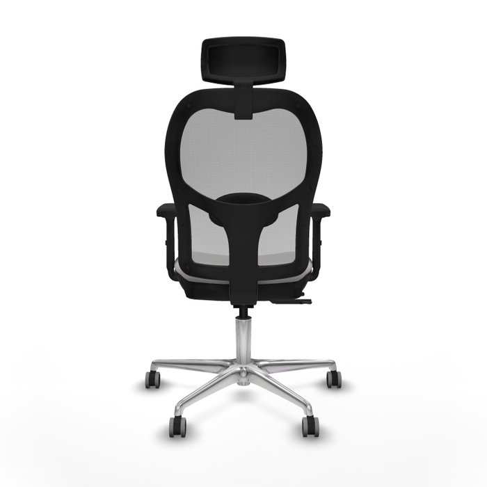 PIQUERAS Y CRESPO Silla de oficina Jorquera con mecanismo Sincro/Traslack Blanco y Gris PIQUERAS Y CRESPO Silla de oficina Jorquera con mecanismo Sincro/Traslack Blanco y Gris