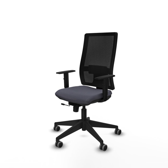 PIQUERAS Y CRESPO Silla de oficina Horna con mecanismo Sincro/Traslack, Gris oscuro