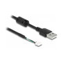 DELOCK Cable USB 2.0 4-Pin SMT Macho para Módulos de Cámara V7, 1.5 Metros, Negro