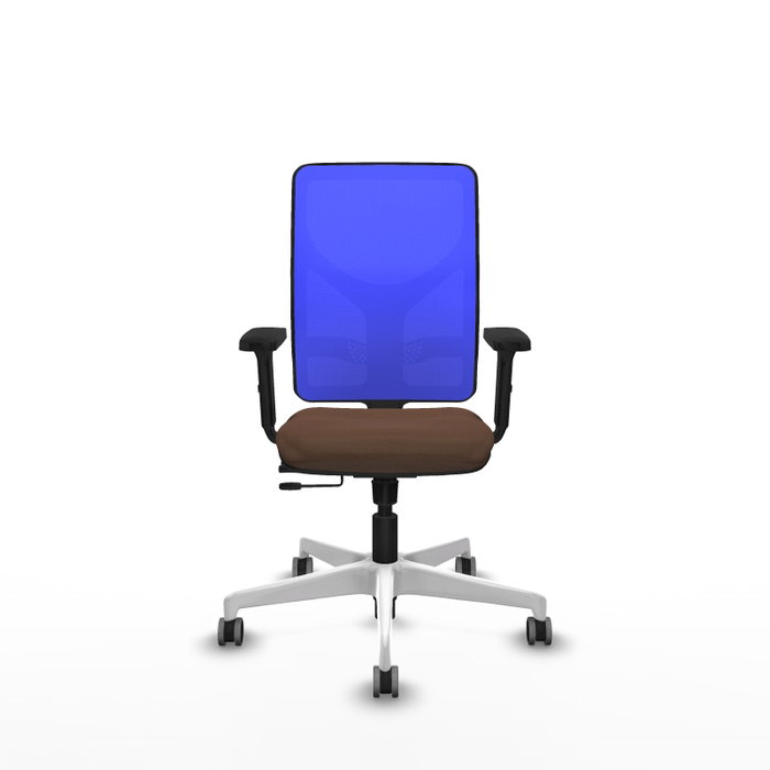 PIQUERAS Y CRESPO Silla de oficina Motilla con mecanismo Sincro/Traslack Azul y Marrón oscuro PIQUERAS Y CRESPO Silla de oficina Motilla con mecanismo Sincro/Traslack Azul y Marrón oscuro