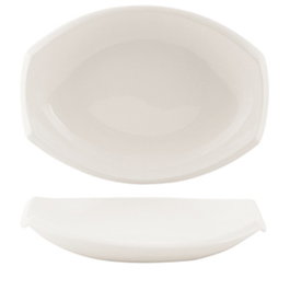 Summa Fuente Gondola de Porcelana 28x20 cm, Color Marfil