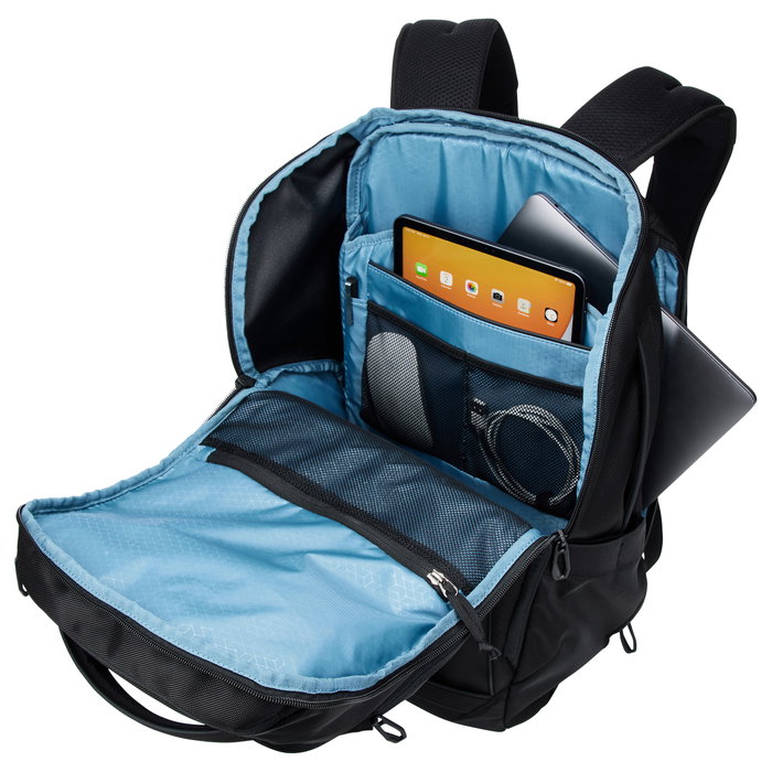 THULE Mochila Accent 28L TACBP2216 Negro, Mochila Urbana Unisex para Portátil hasta 16", Poliéster 100% Reciclado
