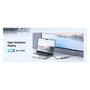 UGREEN 15596 Base para Portátil y Replicador de Puertos USB 3.2 Gen 1 Type-A + Type-C Aluminio