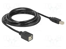 DeLOCK Cable de extensión USB 2.0 B macho a B hembra, 2 m