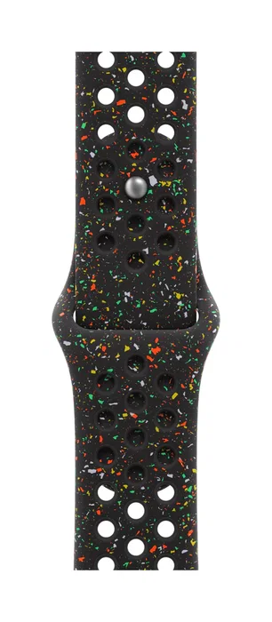 Nike MG9X4ZM/A - Correa Nike Sport Band para Apple Watch 40mm - Tamaño S/M - Color Negro Medianoche - Material Fluoroelastómero y Aluminio