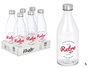Vivalto Botella Tapón Acero Diseño Retro 1000ml Transparente/Plata 8x27x8cm (Set de 12)