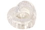 DKD Home Decor Decoracion Luminosa Basicos Transparente 5 x 3 x 6 cm (12 Unidades) Led Plastico Corazon