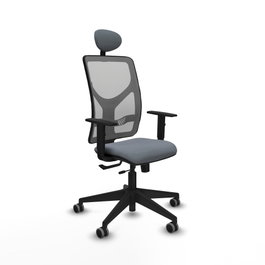 PIQUERAS Y CRESPO Silla de oficina Motilla Gris con Mecanismo Sincro/Traslack