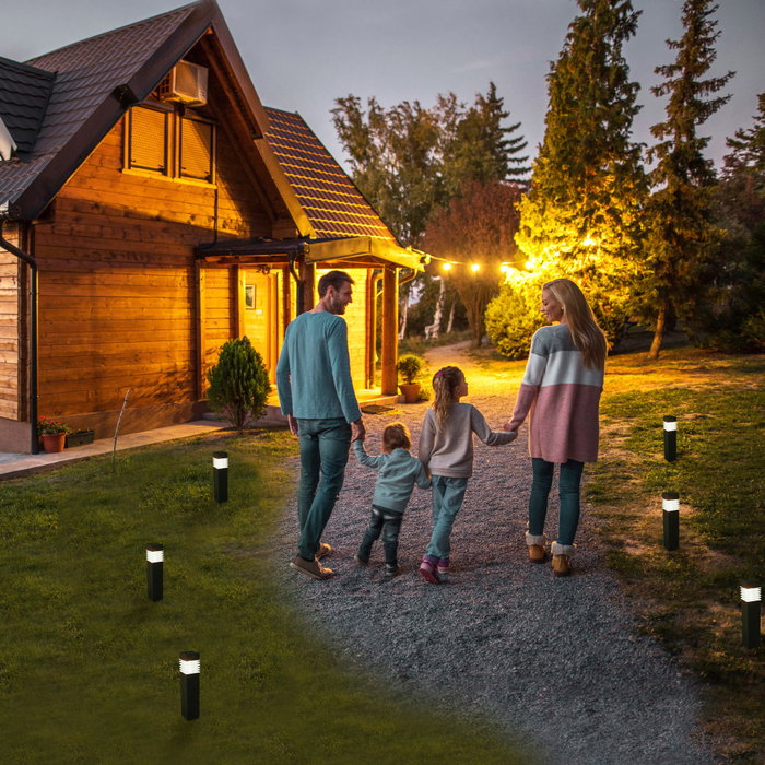 AKTIVE-PK Pack de 4 balizas de jardín