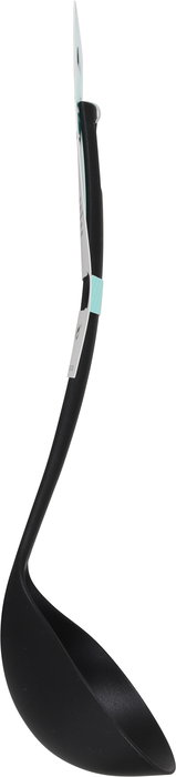 Inde - Cucharón de Nylon Negro 29 cm x 8 cm, resistente para cocina, modelo Quttin (24 Unidades)