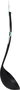 Inde - Cucharón de Nylon Negro 29 cm x 8 cm, resistente para cocina, modelo Quttin (24 Unidades)