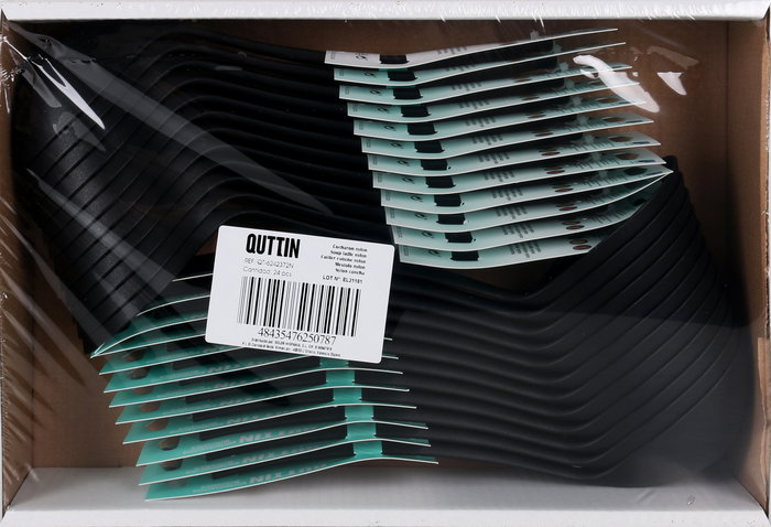Inde - Cucharón de Nylon Negro 29 cm x 8 cm, resistente para cocina, modelo Quttin (24 Unidades)