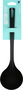 Inde - Cucharón de Nylon Negro 29 cm x 8 cm, resistente para cocina, modelo Quttin (24 Unidades)