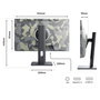 JAPANNEXT JN-IPS238FHD200F-HSP-CAMO Monitor Gaming 24 pulgadas FHD 200Hz IPS