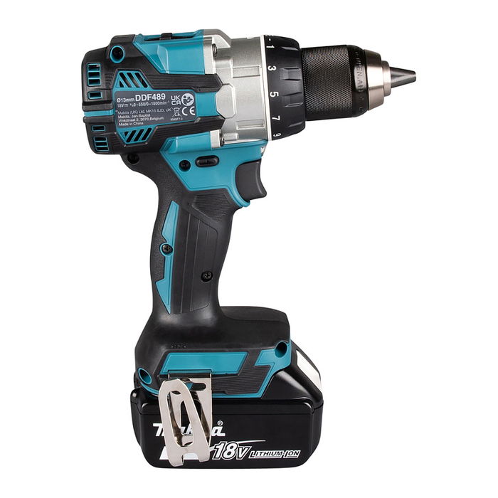 Makita DDF489Z Destornillador Eléctrico Sin Escobillas, 18V, 73 Nm, Mango de Pistola, Ideal para Acero y Madera Makita DDF489Z Destornillador Eléctrico Sin Escobillas, 18V, 73 Nm, Mango de Pistola, Ideal para Acero y Madera