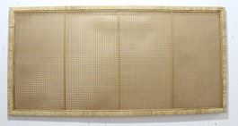 DKD Home Decor Cabecero de Ratán Marrón para Cama de 135-150 cm
