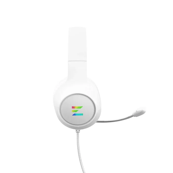 Zalman ZM-HPS310 WH Auriculares Gaming para PC, Diadema Alámbrico USB, Blanco, RGB, Frecuencia 20-20000 Hz, Micrófono Boom, Cable 2.2 m
