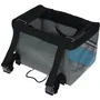 Kerbl KER1685158534211 Bolsa de bicicleta para perros o gatos - Vacaciones - Gris/azul - 38x29x25 cm
