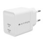 HYPER HJG35EU Cargador USB-C GaN 35W Blanco 2 Puertos