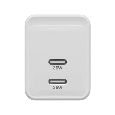 HYPER HJG35EU Cargador USB-C GaN 35W Blanco 2 Puertos
