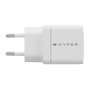 HYPER HJG35EU Cargador USB-C GaN 35W Blanco 2 Puertos