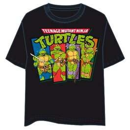 NICKELODEON Camiseta Teenage Mutant Ninja Turtles para hombre adulto Talla S - 100% algodón, estampado frontal