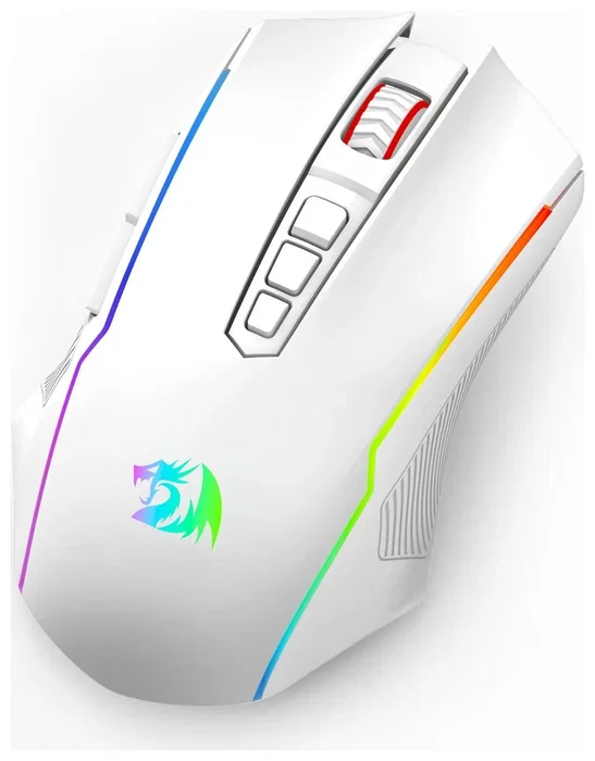 Redragon M914W-RGB NIX Ratón Inalámbrico Gaming RGB Blanco 5000 DPI
