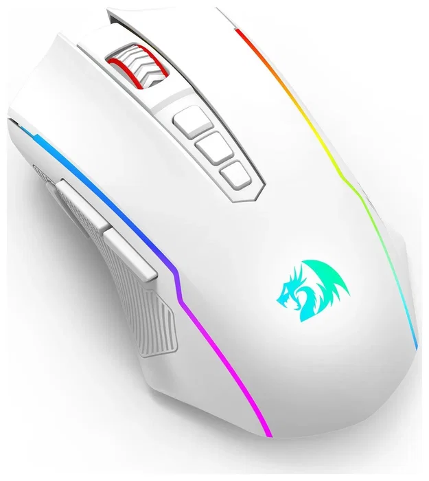 Redragon M914W-RGB NIX Ratón Inalámbrico Gaming RGB Blanco 5000 DPI