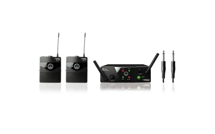 AKG US25B/D Sistema Inalámbrico UHF Instrumental Con 2 Petacas Y Receptor