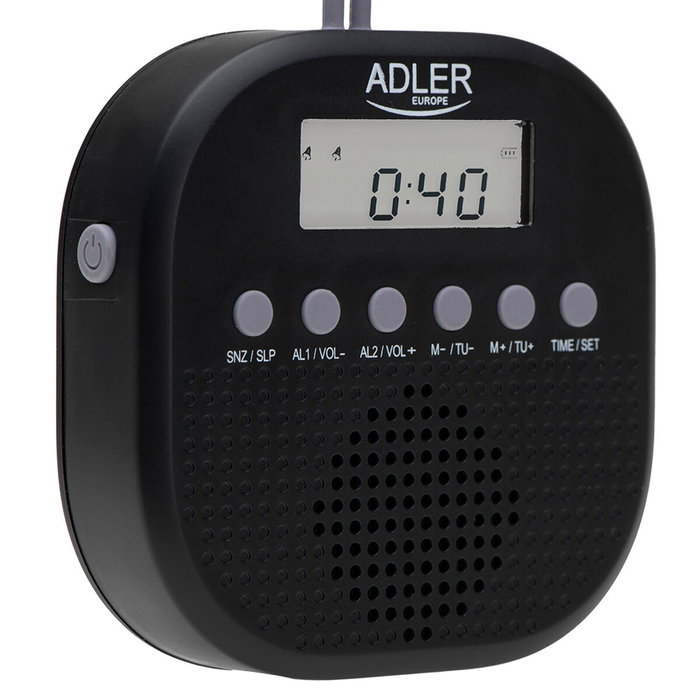 Adler AD 1912 Radio FM resistente al agua IPX4 Adler AD 1912 Radio FM resistente al agua IPX4